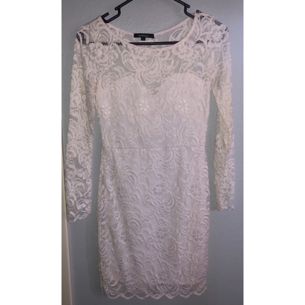 White lace long sleeve